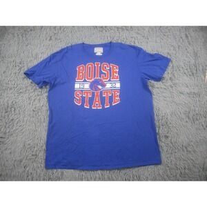 Boise State Broncos Shirt Adult XL Blue Orange Short Sleeve University Tee